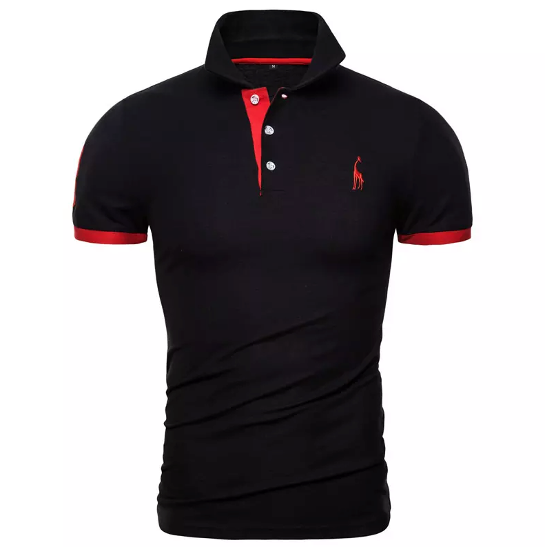 Kit com 4 Camisas Polo Animals - Azul Preto Vermelho e Azul Marinho