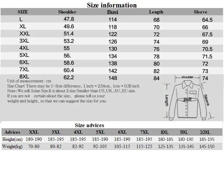 2024 New Brand Mens Casual Jacket Large Size Men Pilot Bomber Jacket Male Plus Size XXXXL 6XL 7XL 8XL Overcoat