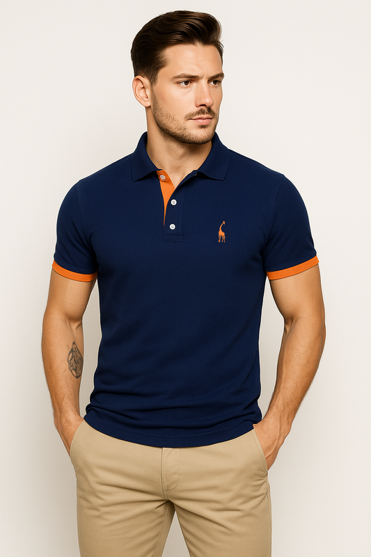 Camisa Polo Animals - Azul Marinho
