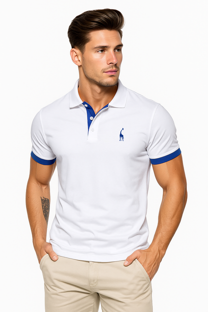 Kit 3 Camisas Polo Animals - Azul Marinho Branco e Vermelho